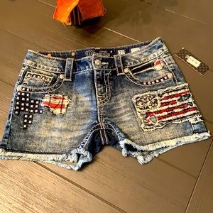 Brand new Miss Me patriotic shorts